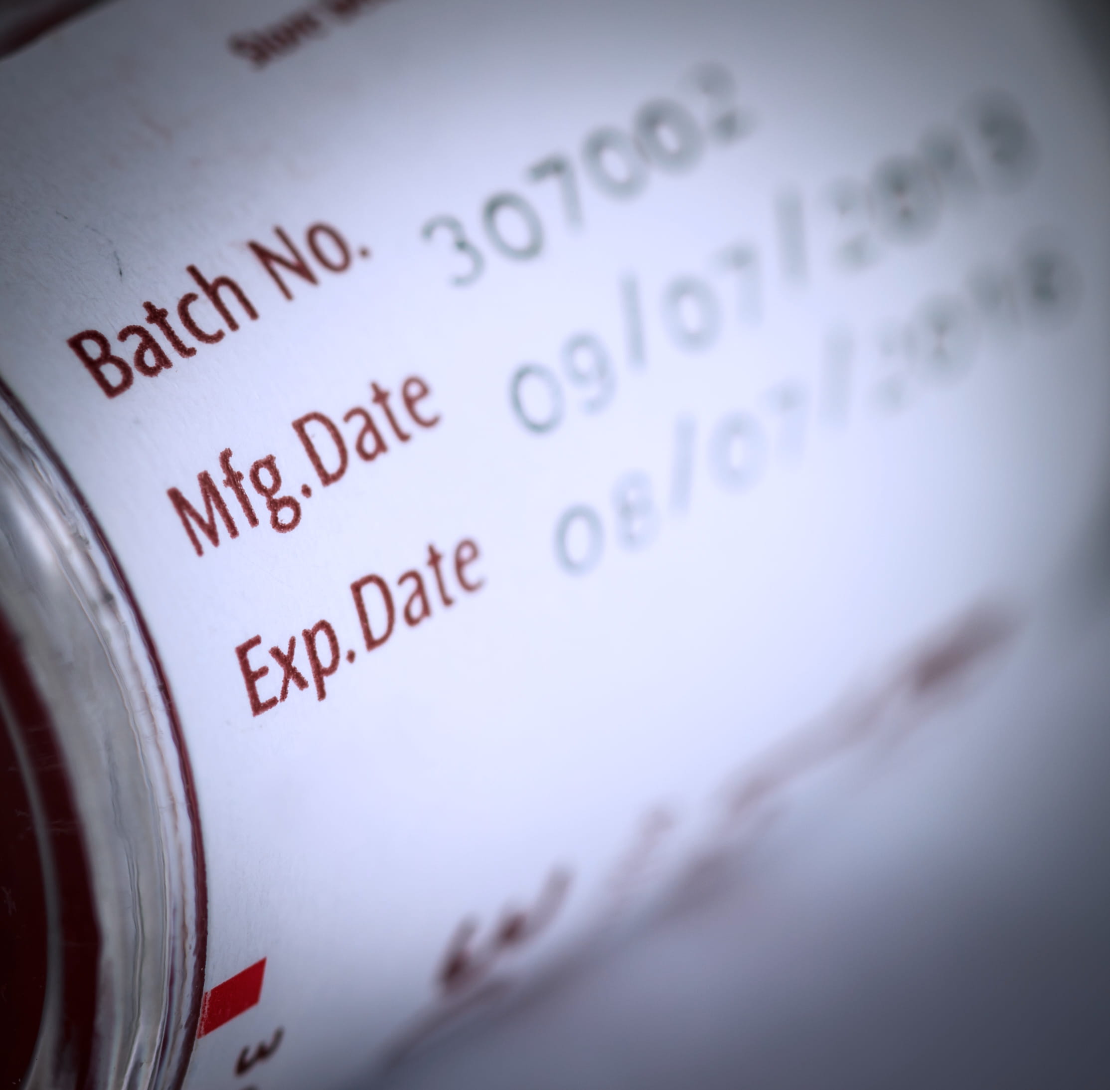 vaccine vial label